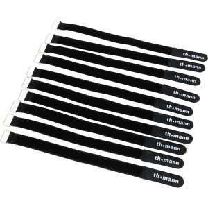 Bridas de velcro 20mm Thomann V2030 black 10 pack