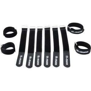 Bridas de velcro 20mm x 200mm Thomann black 10 pack