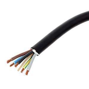 Cable de goma H07RN-F 5 x 6,0 mm² negro