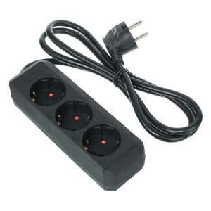 Regleta de bases de enchufe de 3 vías/REGLETA DE 3 WAY SCHUKO 1,5mm²