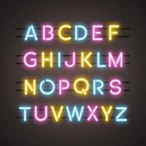 Letras neón